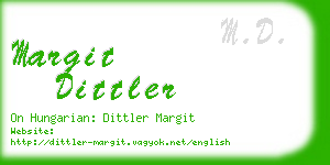 margit dittler business card